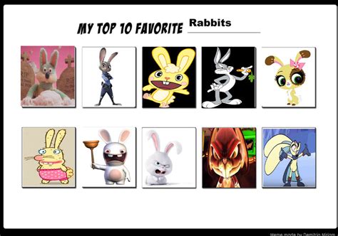My Top Favorite Rabbits By Strongcheetah24 On Deviantart