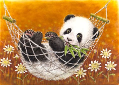 Hammock Panda By Kayomi Harai Niedlicher Panda Panda Bebe Panda Art