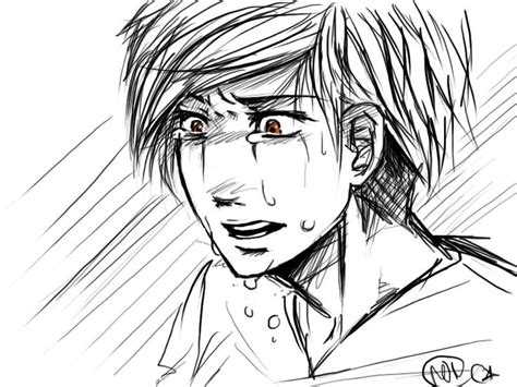 Anime Boy Crying Drawing Widescreen 2 Hd Wallpapers
