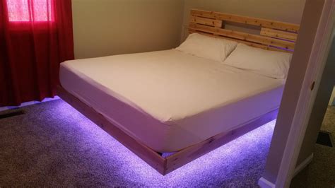 Diy Floating Bed Frame With Storage Platform Bed With Drawer Storage