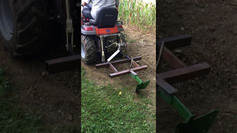 Home Made Garden Tractor True 3 Point Hitch Youtube