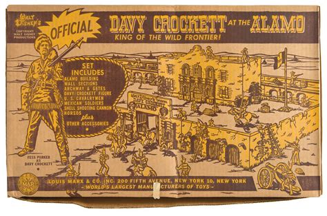 Hakes “walt Disneys Official Davy Crockett At The Alamo” Marx Playset