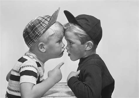 Two Boy Arguing Close Up Photograph By Tom Kelley Archive Pixels