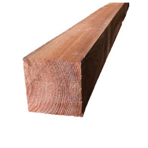 4 In X 4 In X 8 Ft Premium Cedar Rough Fence Post Wood Fence Post