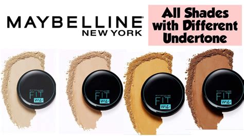 Maybelline Fit Me Compact 9 Shades Equivalent Shades Of Maybelline Fit