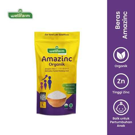 Wellfarm Amazinc Rice Organic Beras Kesehatan Kaya Nutrisi Zinc