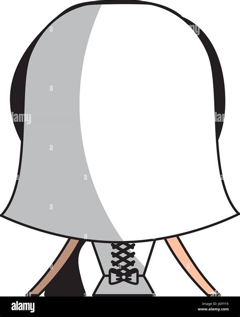 Cute Wife Back Avatar Character Stock Vector Image And Art Alamy