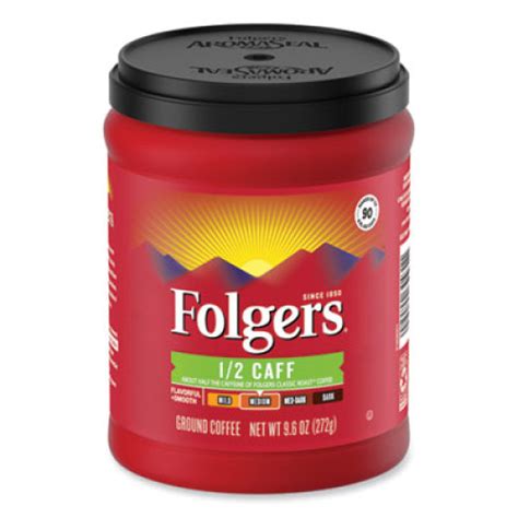 Folgers Coffee Half Caff 108 Oz Canister Smu20167