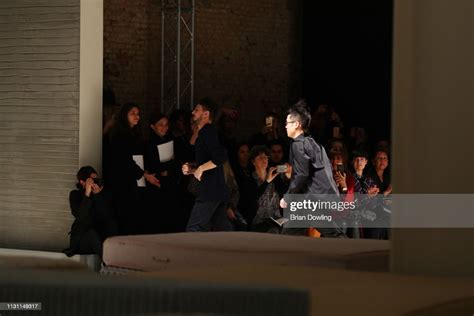 Designers Galib Gassanoff And Luca Lin Acknowledge The Applause Of