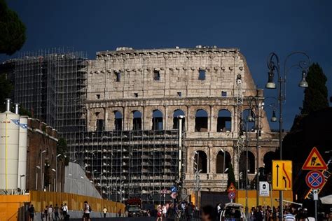 First Glimpse Of Rejuvenated Colosseum Is Revealed Wsj