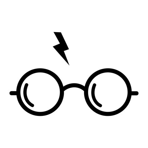 Harry Potter Glasses Graphics Svg Dxf Eps Png Cdr Ai Pdf Vector Art