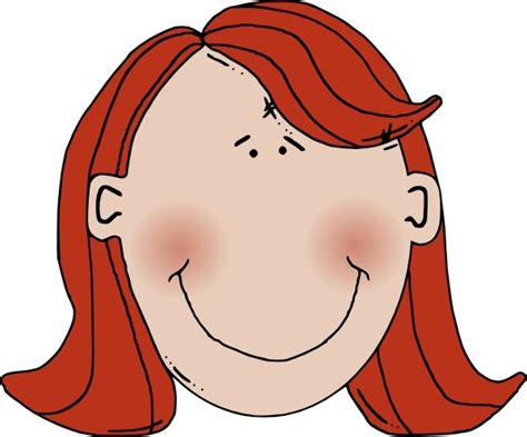 Womans Face With Red Hair Clip Art Vectors In Editable Ai Eps Svg