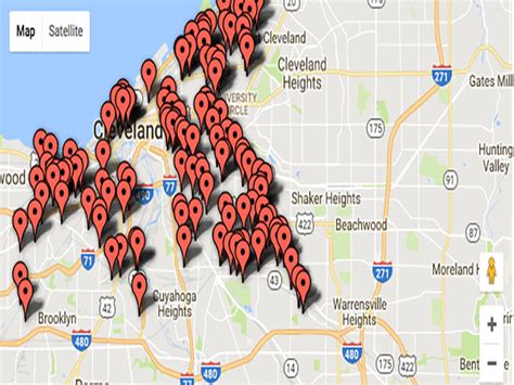 Mapping Clevelands Homicides Data Reveals No Clear Pattern In