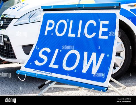 Metropolitan Police Sign Warning Police Hi Res Stock Photography And