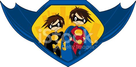 Cute Super Heroes Graphic Stock Photo Royalty Free Freeimages