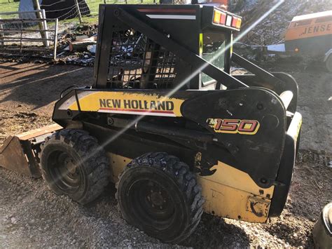 Ds New Holland L150 Bobcat Skid Steer 4wd With Bucket Plus Vat Runs