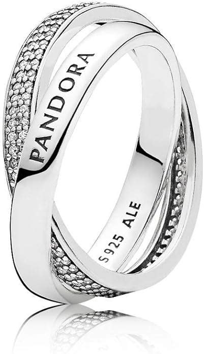 Pandora Women Silver Piercing Ring 196547cz 54 Uk Jewellery