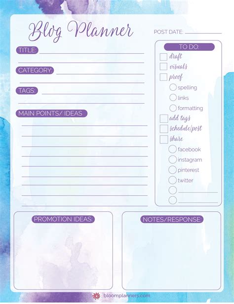 Printables Bloom Daily Planners