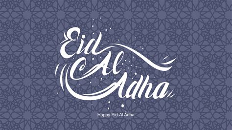 Eid Al Adha Handwritten Lettering Beautiful Text Design For For