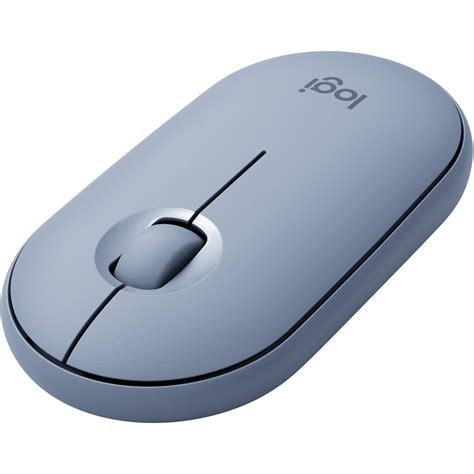 Logitech Pebble M350 Wireless Mouse Blue Gray 910 005773 Bandh