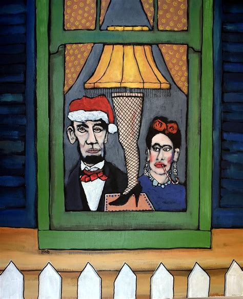 Lincoln And Frida Celebrate Electricity Painting By David Hinds Fine