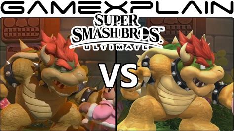 Super Smash Bros Ultimate Graphics Comparison Switch Vs Wii U Youtube