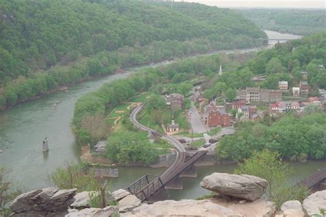 Harpers Ferry National Historical Park From The Maryland Side During