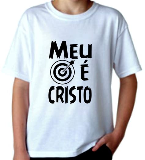 Camiseta Infantil Meu Alvo é Cristo Elo7 Produtos Especiais