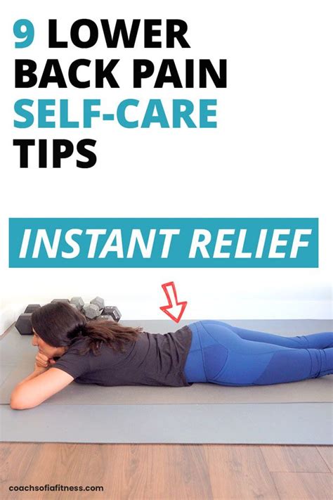 9 Lower Back Pain Relief Self Care Remedies For Instant Relief Coach
