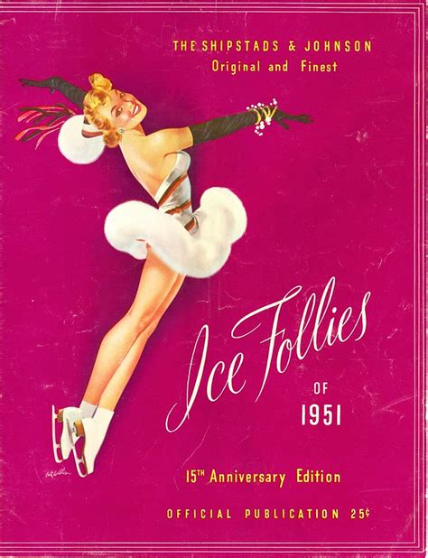 ice follies 1951 vintage ice skating photo