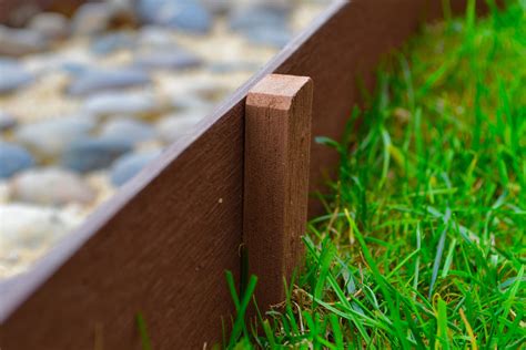 Diy wood landscape edging has a classic look and is easy to install. Composite Border Edging
