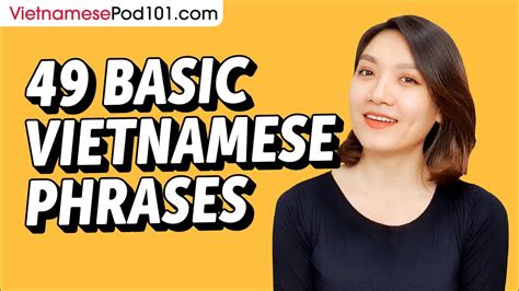 Basic Vietnamese Phrases For All Situations To Start As A Beginner Youtube