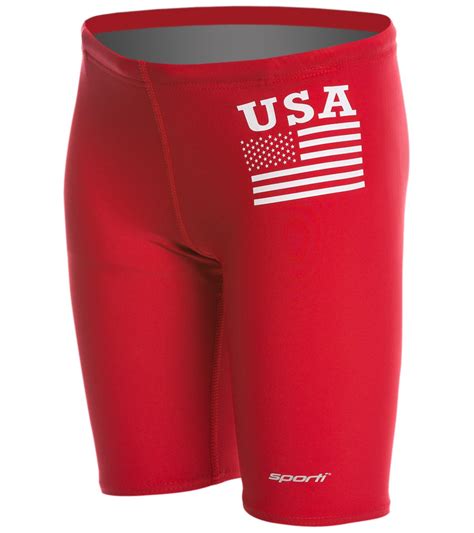 Sporti Usa Flag Jammer Swimsuit Youth 22 28 At