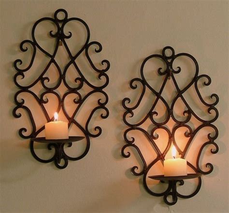 15 Chic Wrought Iron Wall Candle Holders You Will Admire