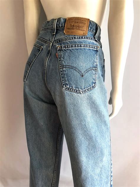 Vintage Womens 90s Levis 961 Jeans Loose Fit High Waisted
