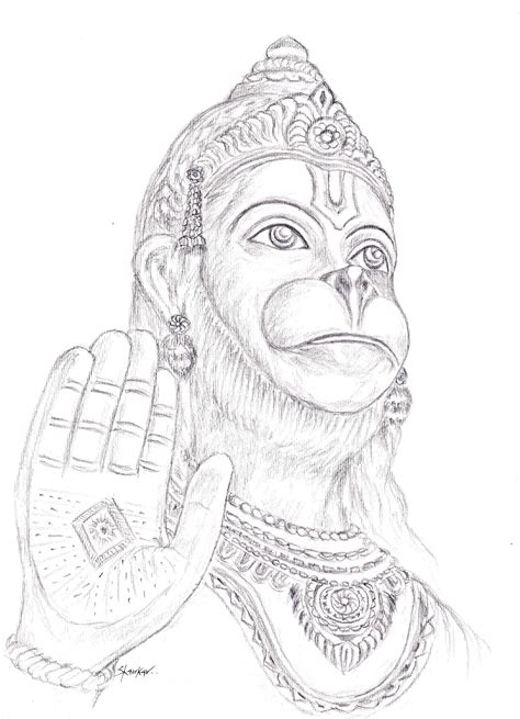 Hanuman Sketch Wallpapers Wallpaper Cave