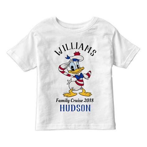 Donald Duck T Shirt For Kids Customizable Disney Cruise Line