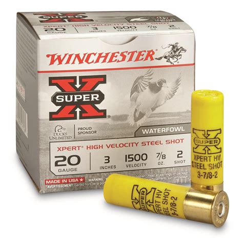 Winchester Super X Gauge Oz Waterfowl Xpert High Velocity Steel Shot Rounds