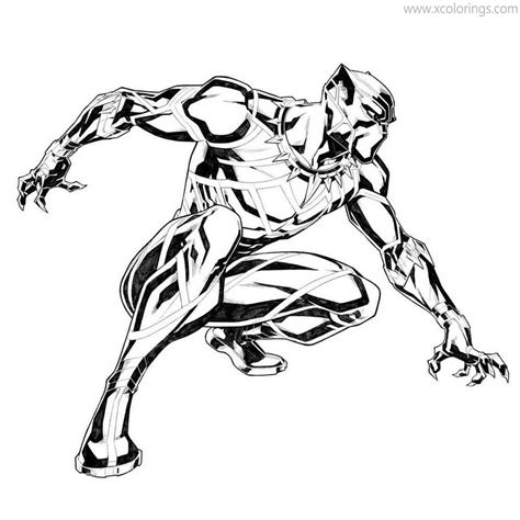 Simple Black Panther Mask Coloring Pages