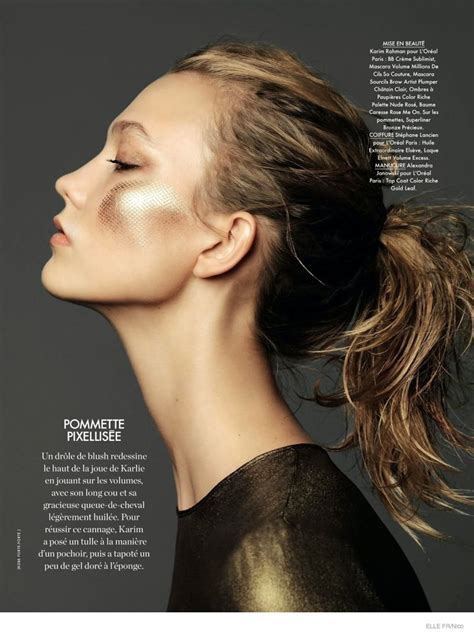 Karlie Kloss Is A Golden Goddess In Makeup Story For Elle France