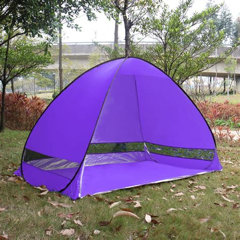 Uxcell Outdoor Automatic Tent Folding Sun Shelter Instant Portable Beach Purple