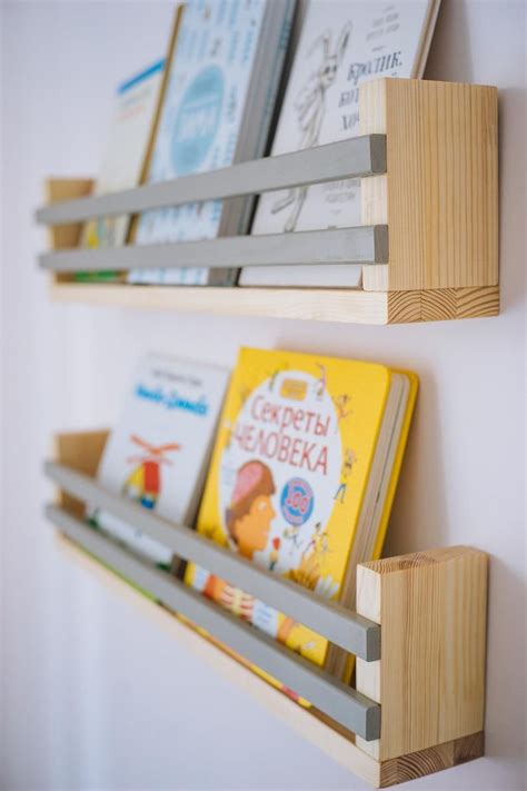 Set Of 3 Bookshelf Childrens Book Wall Shelf Wall Etsy Wall
