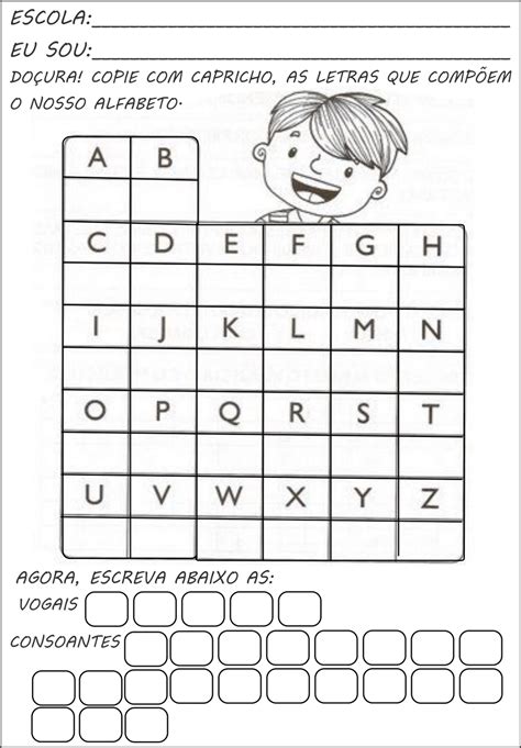 Mundinho Da Criança Alfabetização Atividades Com O Alfabeto