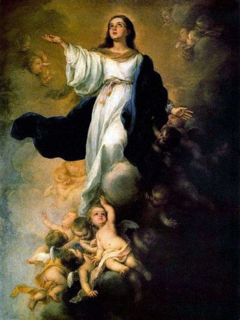 La virgen maria nos reune: Asunción de la Virgen María - Bartolomé Esteban Murillo