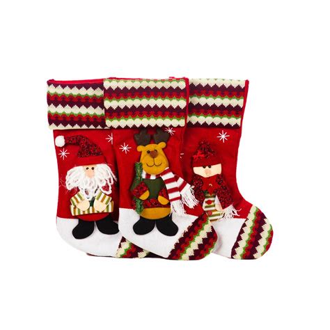 imperial home 3 piece christmas stocking set and reviews wayfair