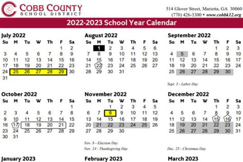 School Calendars
