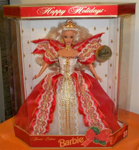 Mattel 1997 Happy Holiday Holidays Barbie Hair Blonde