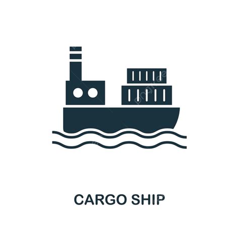 Container Shipping Cargo Vector Hd Images Cargo Ship Icon Container