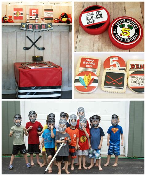 Karas Party Ideas Hockey Themed Birthday Party
