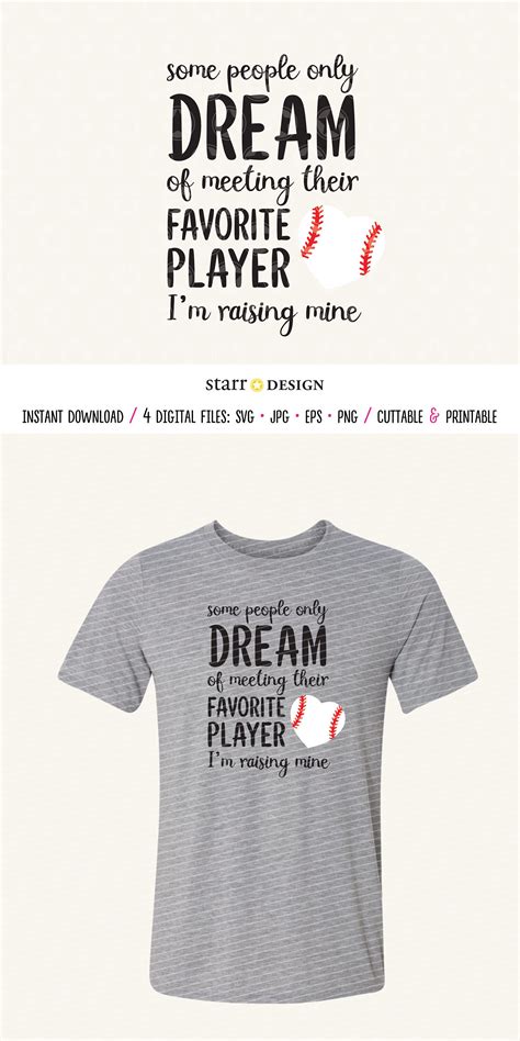 Baseball Svg Baseball Mom Svg Some People Dream Of Meeting Etsy